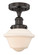 Edison One Light Semi-Flush Mount in Oil Rubbed Bronze (405|616-1F-OB-G531)