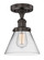 Edison One Light Semi-Flush Mount in Oil Rubbed Bronze (405|616-1F-OB-G42)