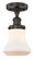 Edison One Light Semi-Flush Mount in Oil Rubbed Bronze (405|616-1F-OB-G191)