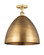 Edison One Light Semi-Flush Mount in Brushed Brass (405|616-1F-BB-MBD-16-BB)