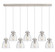 Downtown Urban Eight Light Linear Pendant in Polished Nickel (405|127-410-1PS-PN-G412-8SDY)