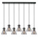 Downtown Urban Two Light Linear Pendant in Matte Black (405|127-410-1PS-BK-G411-8SM)