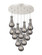 Downtown Urban LED Pendant in Polished Nickel (405|126-451-1P-PN-G451-5SM)