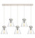 Downtown Urban Five Light Linear Pendant in Polished Nickel (405|125-410-1PS-PN-G411-8SDY) Downtown Urban Five Light Linear Pendant in Polished Nickel (405|125-410-1PS-PN-G411-8SDY)