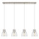 Downtown Urban Nine Light Linear Pendant in Brushed Satin Nickel (405|124-410-1PS-SN-G412-8SDY)