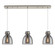 Downtown Urban Nine Light Linear Pendant in Brushed Satin Nickel (405|123-410-1PS-SN-G412-8SM)