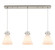 Downtown Urban Nine Light Linear Pendant in Brushed Satin Nickel (405|123-410-1PS-SN-G411-8WH)