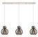 Newton Four Light Linear Pendant in Polished Nickel (405|123-410-1PS-PN-G410-8SM)