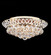 Jacqueline Six Light Flush Mount in Gold (64|94128G22)