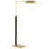 Copse LED Floor Lamp in Antique Brass and Dark Walnut (268|RB 1005AB/DW)