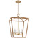 Darlana Wrapped LED Lantern in Polished Nickel and Natural Rattan (268|CHC 5879PN/NRT)