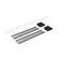 LED Linear Louver Accessory Set in Black / Black End Caps (167|NLUD-4LOUVBB)