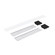 LED Linear Louver Accessory Set in Aluminum / Black End Caps (167|NLUD-4LOUVAB)