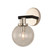 Cameo One Light Wall Sconce in Matte Black Finish With Nickel Accents (33|315421BPN)
