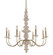 Carrara Eight Light Chandelier in Champagne Gold (33|304851CG)