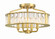 Farris Four Light Semi Flush Mount in Aged Brass (60|FAR-6000-AG)