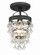 Calypso One Light Semi Flush Mount in Matte Black (60|131-MK_CEILING)