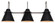 Talia Three Light Vanity in Brushed Nickel/Matte Black (387|IVL1076A03BKN)
