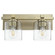 5669 Cylinder Lighting Series Two Light Wall Mount in Aged Brass w/ Clear/Seeded (19|5669-2-280)