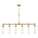 Wynwood Six Light Linear Pendant in Vintage Brass/Glossy Opal (452|LP355652VBGO)