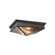 Cairo Two Light Flush Mount in Ribbed Glass/Urban Bronze (452|FM332615UBCR)