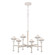 Nadine Six Light Chandelier in Matte White/Cotton (452|CH343625MWCN)