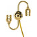 Twin Keyless in Brite Gilt (230|80-1189) Twin Keyless in Brite Gilt (230|80-1189)