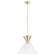 Beldar One Light Pendant in Aged Brass w/ Clear Glass (19|8119-280)