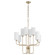 Charlotte Eight Light Chandelier in Aged Brass (19|698-8-80)