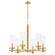 Lee Boulevard Six Light Chandelier in Aged Brass (19|660-6-80)