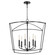 Mantle Six Light Pendant in Matte Black (19|6412-6-59)