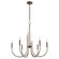 SUMMIT Six Light Chandelier in Dark Brass (19|6223-6-81)