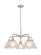 Ballston Five Light Chandelier in Matte Black (405|516-5CR-BK-G422)