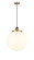 Franklin Restoration One Light Mini Pendant in Brushed Brass (405|201CSW-BB-G201-14)