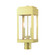 York Two Light Outdoor Post Top Lantern in Satin Brass (107|21236-12)