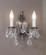 Barcelona Two Light Wall Sconce in Millennium Silver (92|5222 MS I)