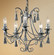 Rope and Tassel Five Light Chandelier in Pewter (92|4035 PTR)