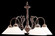 Billings Five Light Chandelier in English Bronze (92|3055 EB-C)