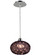 Laguna One Light Pendant in Chrome with Black Shades (92|16151 CH BLK)