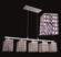 Bedazzle Five Light Linear Chandelier in Chrome (92|16105 STO)