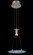 Crystal Lake One Light Pendant in Satin Nickel (92|16063 SN SAP)