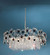 Foresta Colorita Eight Light Chandelier in Silver Frost (92|10038 SF C)