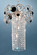 Foresta Colorita Four Light Mini Chandelier in Silver Frost (92|10033 SF BA)