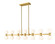 Artemis 14 Light Linear Chandelier in Modern Gold (224|494-14L-MGLD)