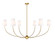 Shannon Six Light Chandelier in Rubbed Brass (224|3040-62RB)