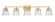 Analia Five Light Vanity in Modern Gold (224|1101-5V-MGLD)