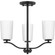 Adley Three Light Chandelier Conv in Matte Black (54|P400349-31M)