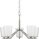 Vertex Five Light Chandelier in Brushed Nickel (54|P400343-009)