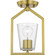 Vertex One Light Semi Flush Mount in Brushed Gold (54|P350258-191)