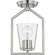 Vertex One Light Semi Flush Mount in Brushed Nickel (54|P350258-009)